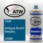 Preview: Opel, Antigua Bucht Metallic, 249M: 400ml Sprühdose, von ATW Autoteile West.